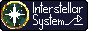 A four-pointed star enclosed in a golden ring. The text, “Interstellar System”. An alt key symbol.
