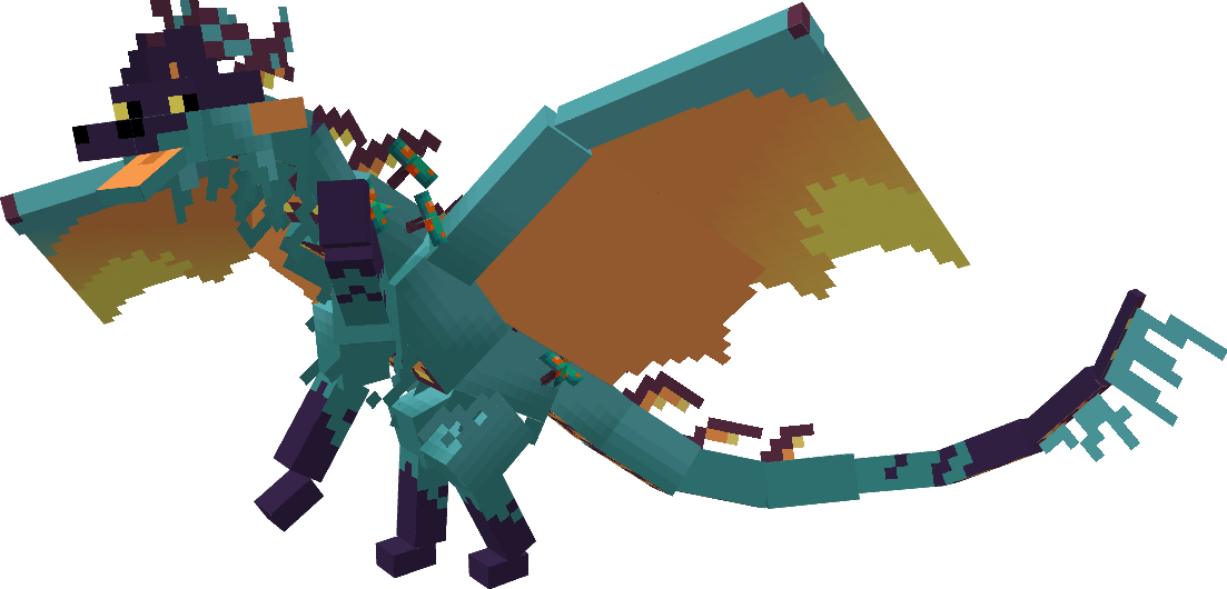 A Minecraft-style low-poly model of Voxel is standing on its hind legs with its left forepaw up.